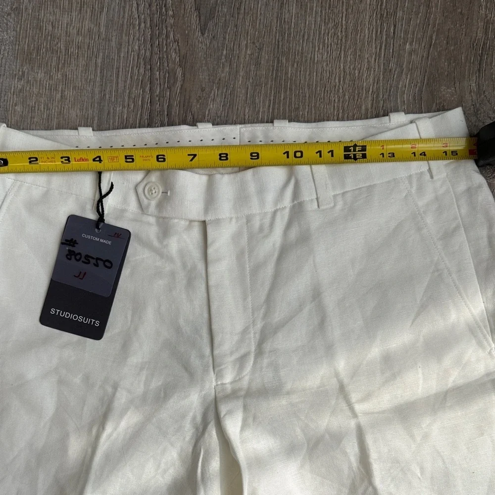 Studiosuits White Linen Pants